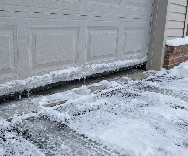 frozen garage door bottom seal