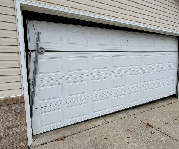 Garage door is off track