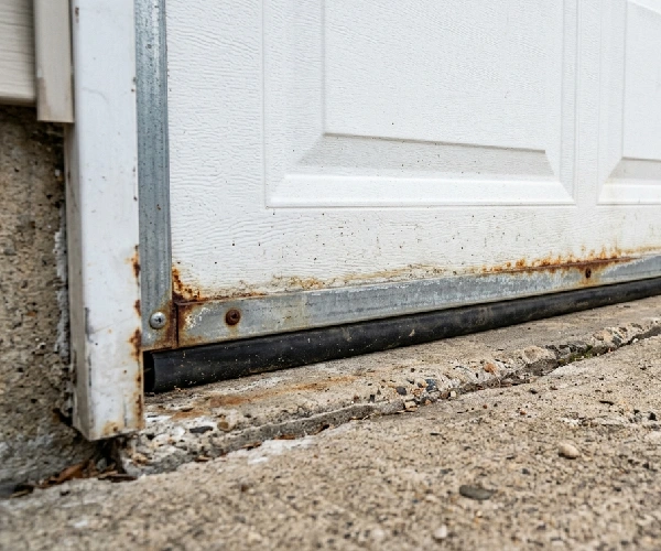 rusty garage door
