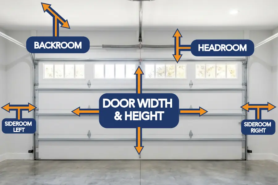 How to measure a garage door